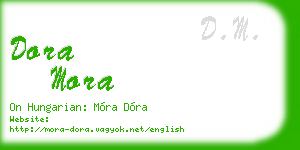 dora mora business card
